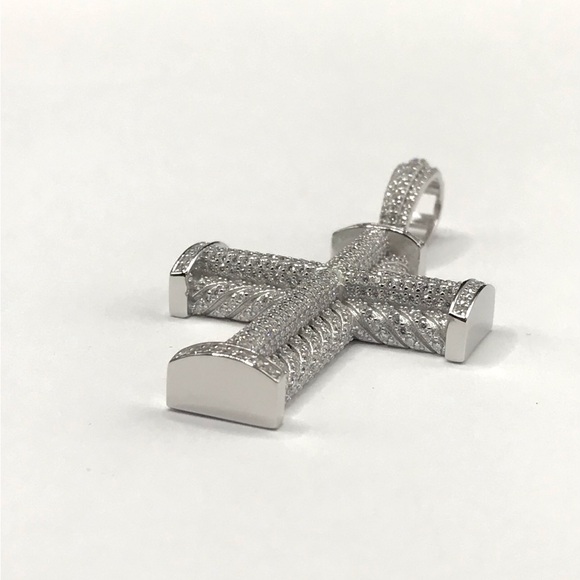 925 Sterling Silver 5.20CTMOISSANITE Cross Men’s Pendant
